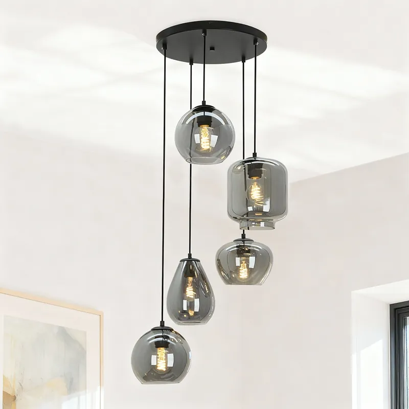 Moderne Pendelleuchte Grau, Caia Neu