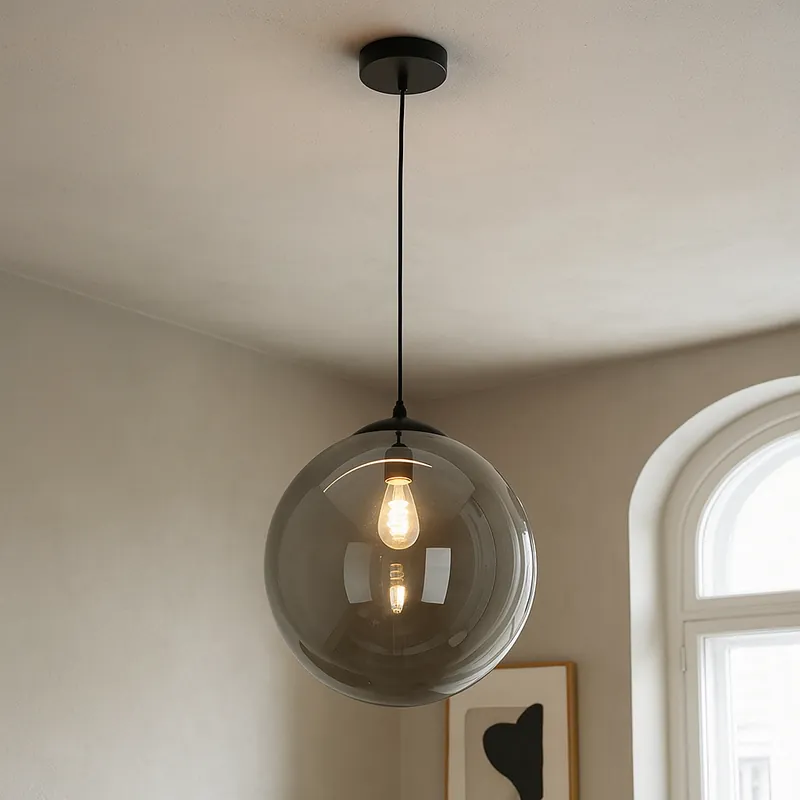 Finale Aktion Design Pendelleuchte Schwarz, Dolf