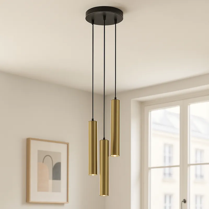 Moderne Pendelleuchte Messing, Nadi Sichere Zahlung