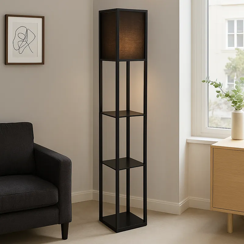 Moderne Stehlampe Schwarz, Izabel, mit Schalter Neue Ware
