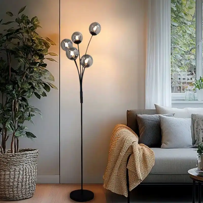 Angebot Design Stehlampe Grau, Stacy, mit Schalter
