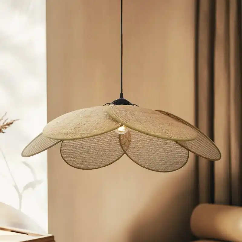 Rattan Pendelleuchte Braun, Rowen Aktuell