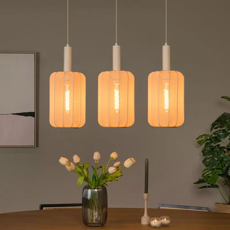 Highlight Beige Pendelleuchte japandi, Corina