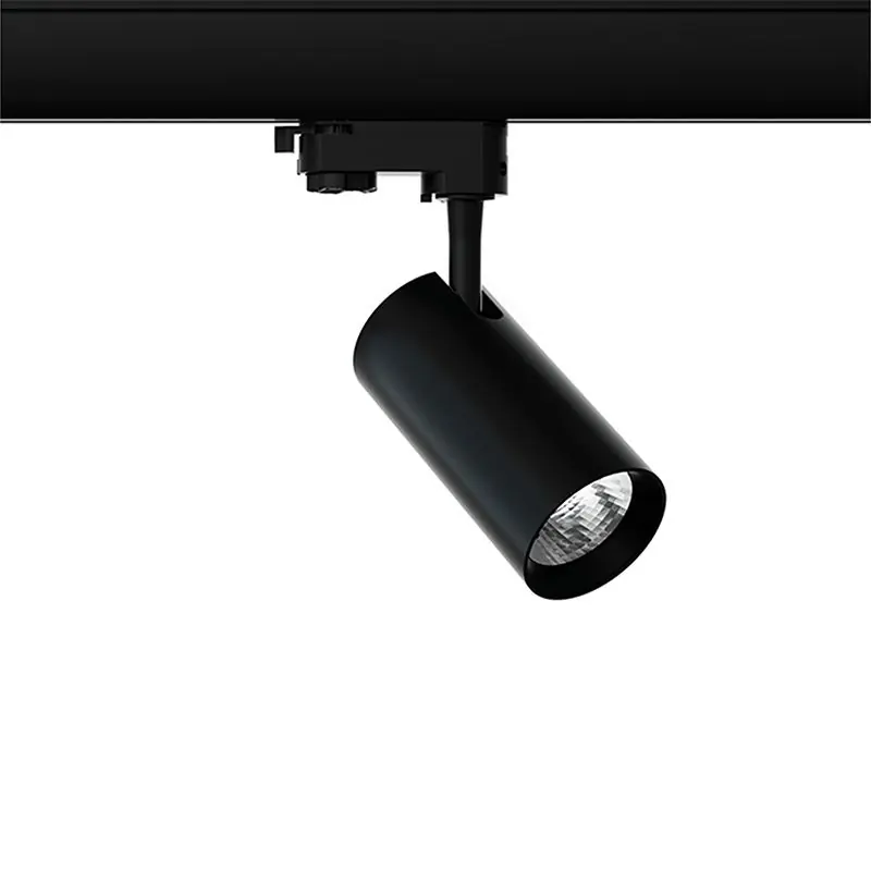 Begrenztes Angebot Schwarzer 3-Phasen-LED-Schienenstrahler Esmiralda, 20W, 4000K, Pro