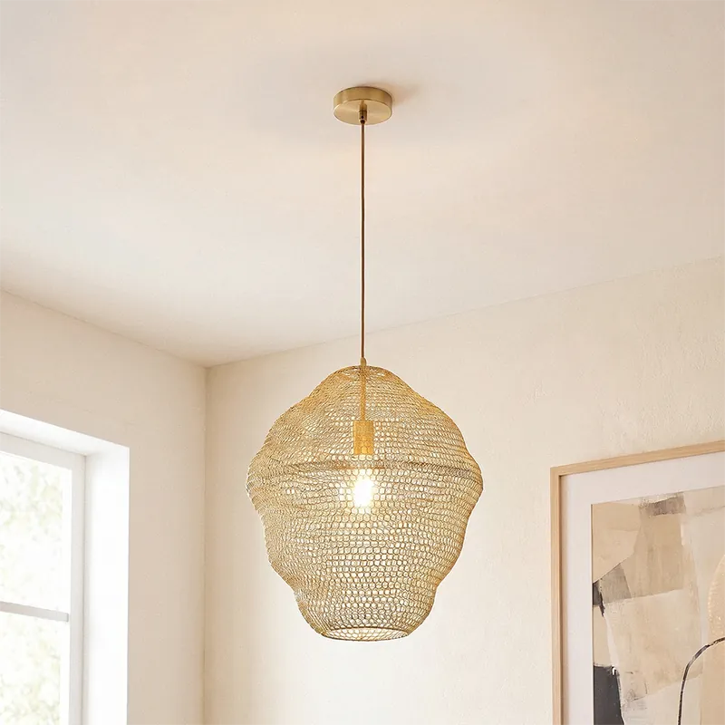 Neue Kollektion Design Pendelleuchte Gold, Sep