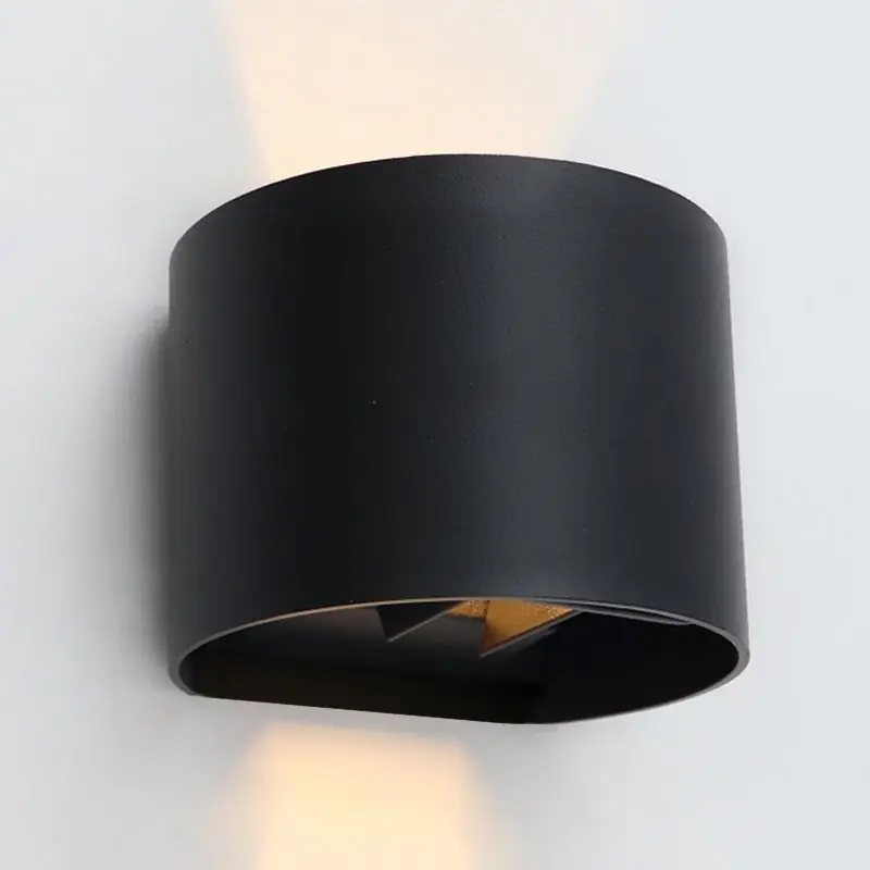 Moderne Up down Wandleuchte Schwarz, Dion, IP65 Sonderangebot