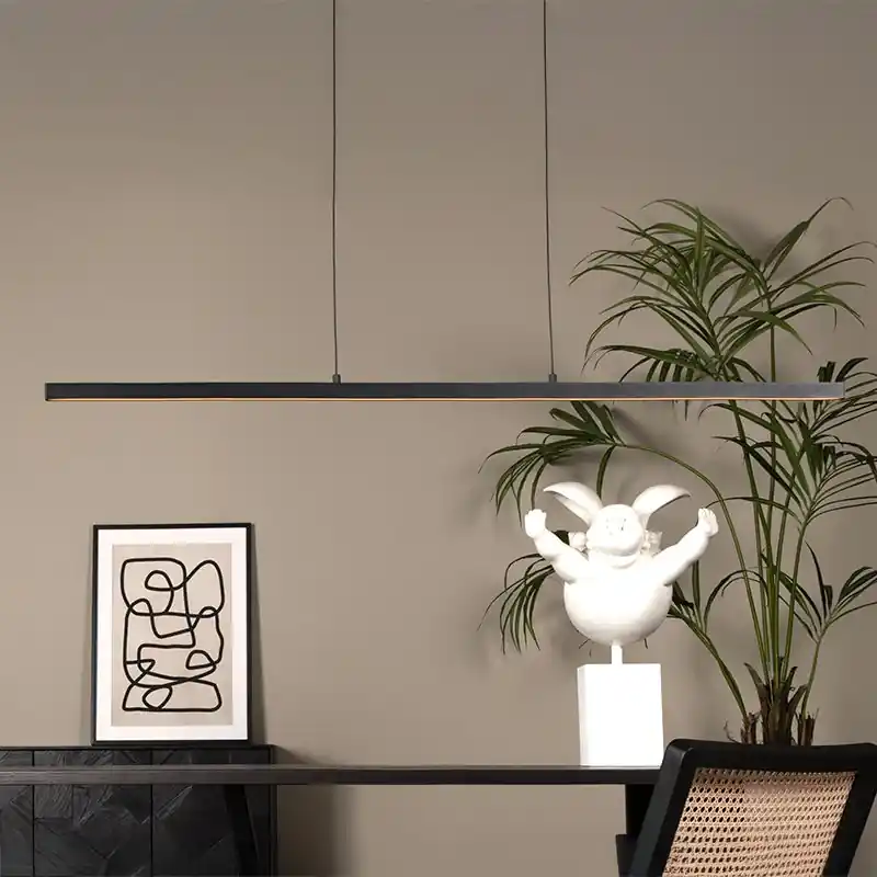 Echt Schwarze Pendelleuchte Modern, Sigma, 36W, 2700K LED
