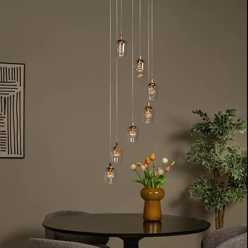 Abverkauf Transparente Pendelleuchte Modern, Berliane, 4W, 2700K LED
