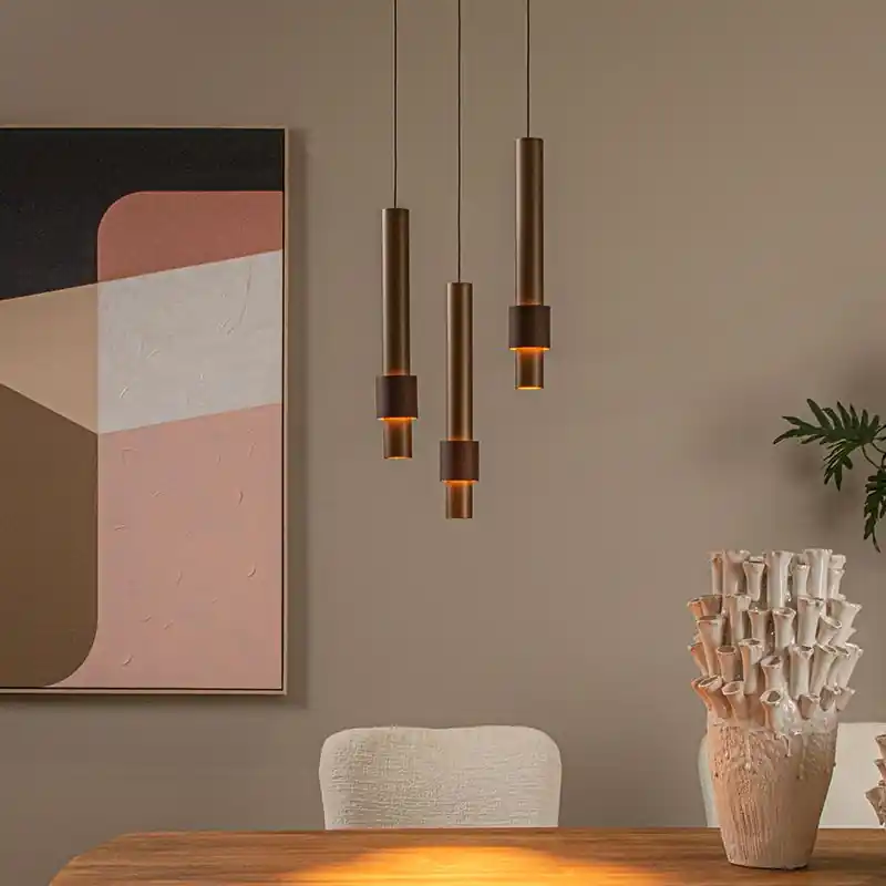 Heißes Angebot Braune Pendelleuchte Modern, Margary, 4W, 2700K LED