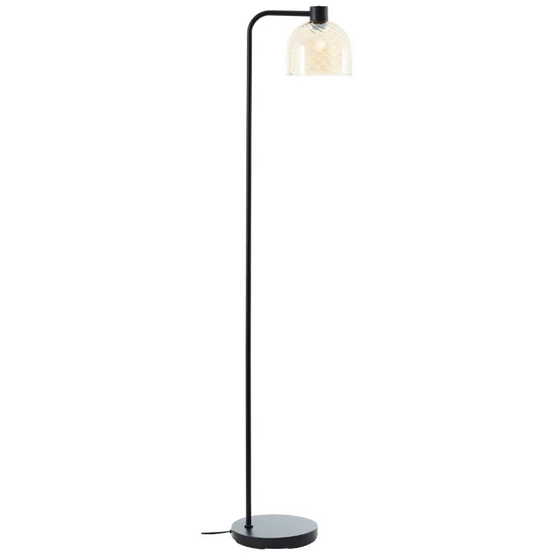 Retro Stehlampe Bernstein, Ubah, mit Schalter Preisreduziert