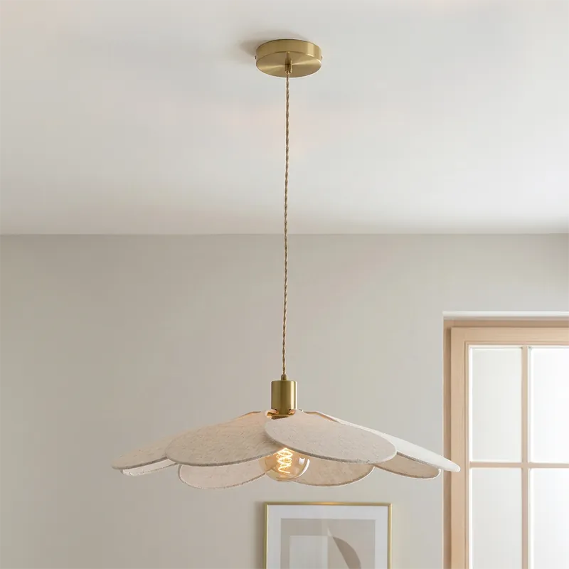 Must-Have Japandi Pendelleuchte Beige, Nena
