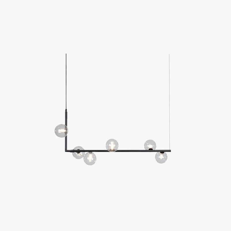 Bestseller Valentina Minimalistische LED Pendelleuchte Schwarz/Gold Schlafzimmer