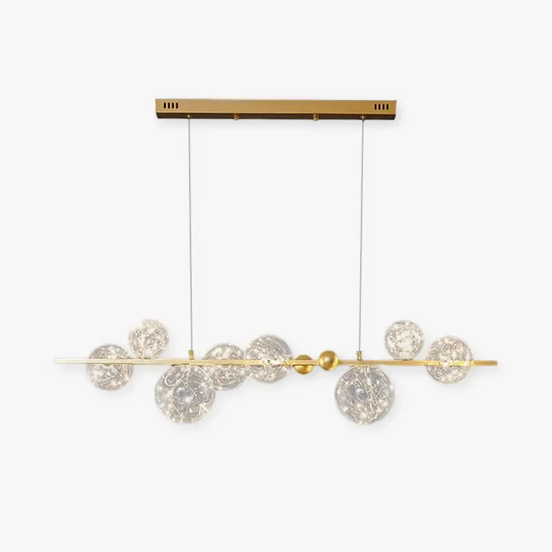 Preisreduziert Valentina Kreis Kronleuchter Metall Glas Wohnzimmer Schlafzimmer Esszimmer