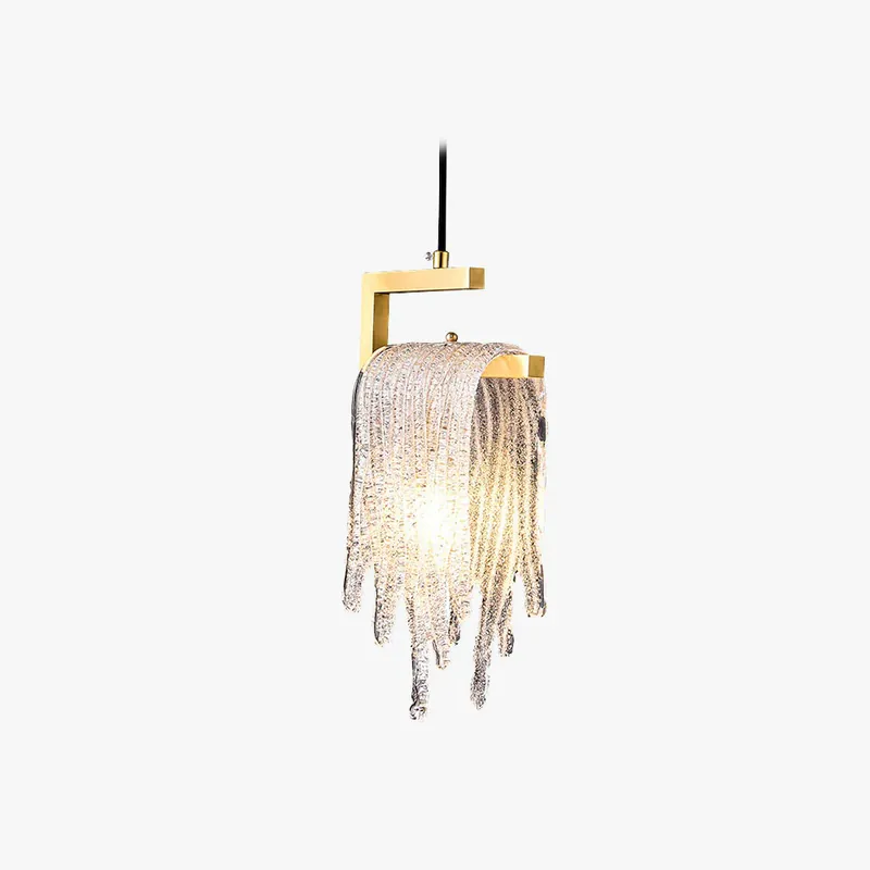Kristy Modern Flowing Jelly Pendelleuchte, Gold, Kristall/Bronze Abverkauf