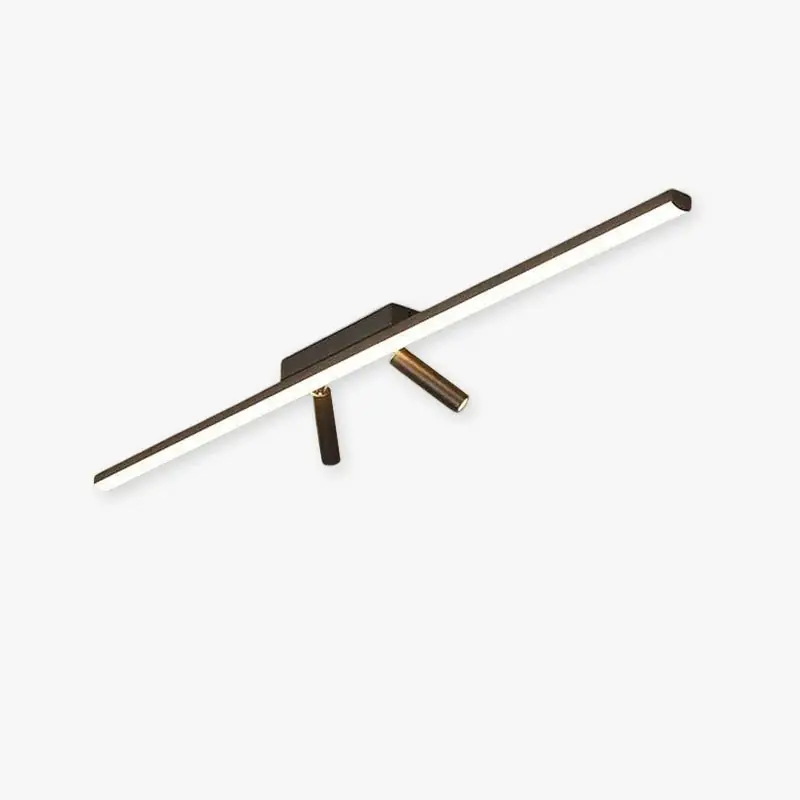 Arisha Linear LED Deckenleuchte Schwarz Wohnzimmer Abverkauf