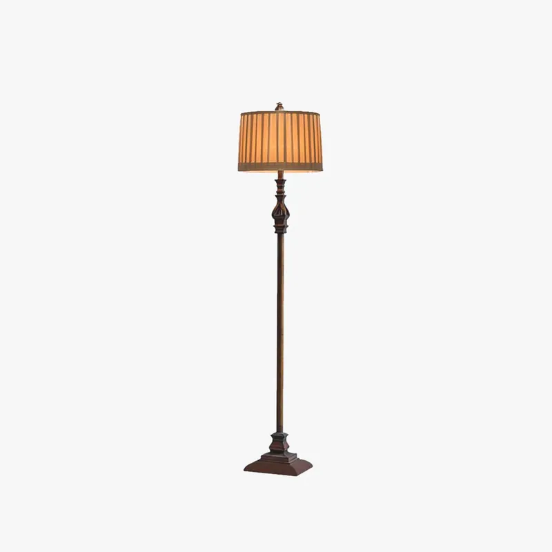 Arisha Vintage Stehlampe Braun, Wohnzimmer, Harz Stoff 152 cm Ausverkauf