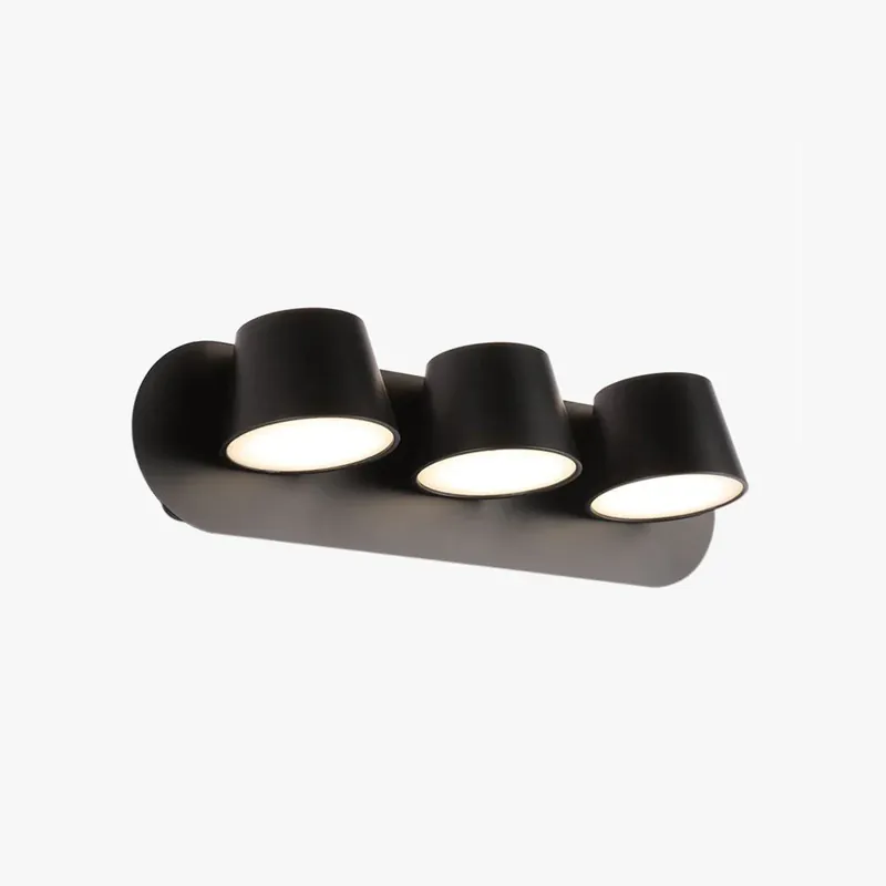 Kristy Modern LED Wandleuchte Schwarz Bad/Schlafzimmer Metall Acryl 1 /2/3-Licht Must-Have