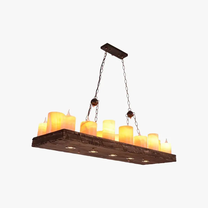 Epoch Kronleuchter, Holz & Metall, 16-flaming Schnäppchen