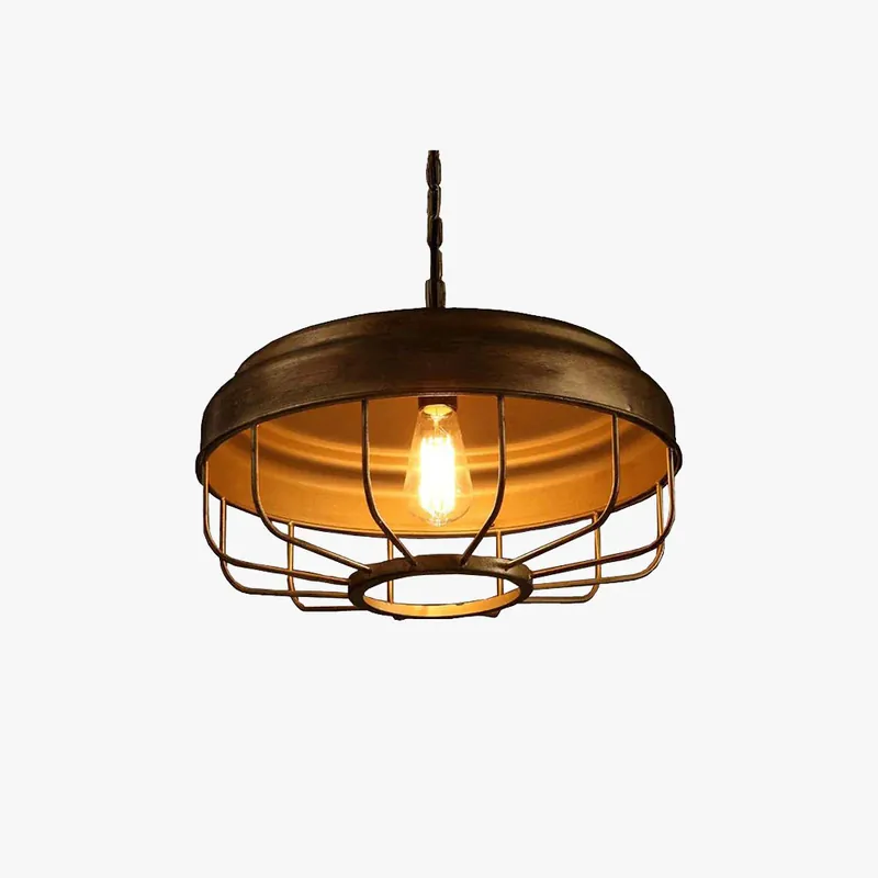 Silva Industriell LED-Pendelleuchte Metall/Glas Esszimmer/Schlafzimmer D 45 CM Online Kaufen