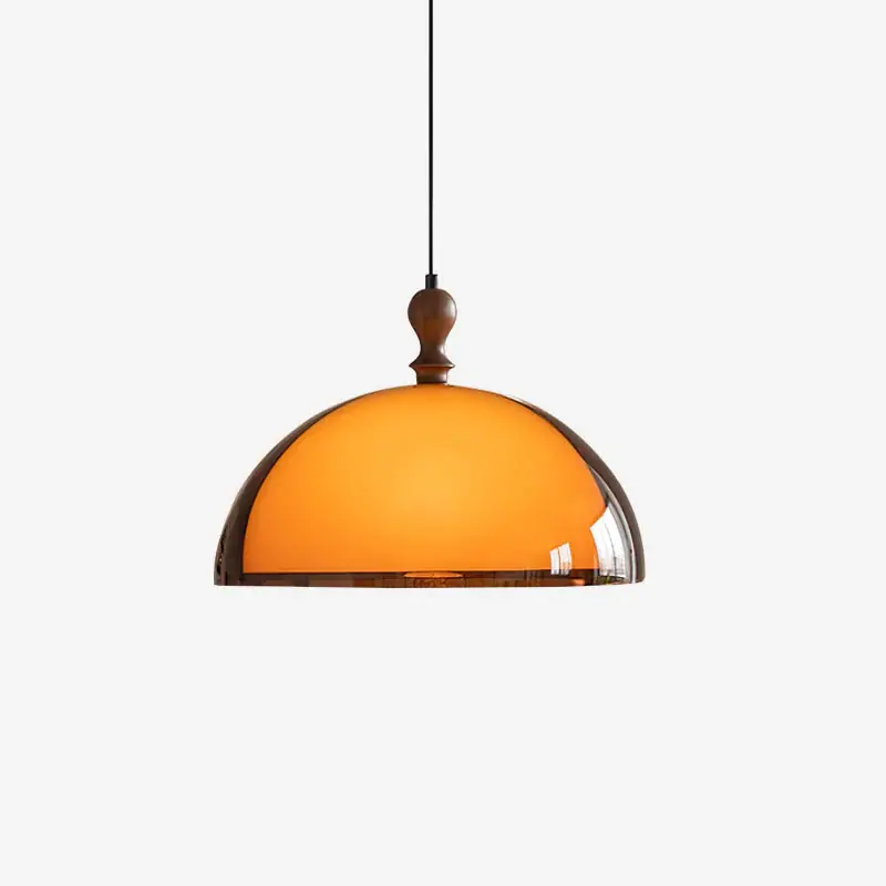 Wochenendangebot Solven Amber Acryl Kuppel Pendelleuchte