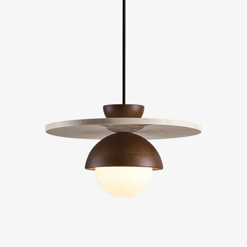 Vera Travertin-Glas-Hängeleuchte Design Top-Angebot
