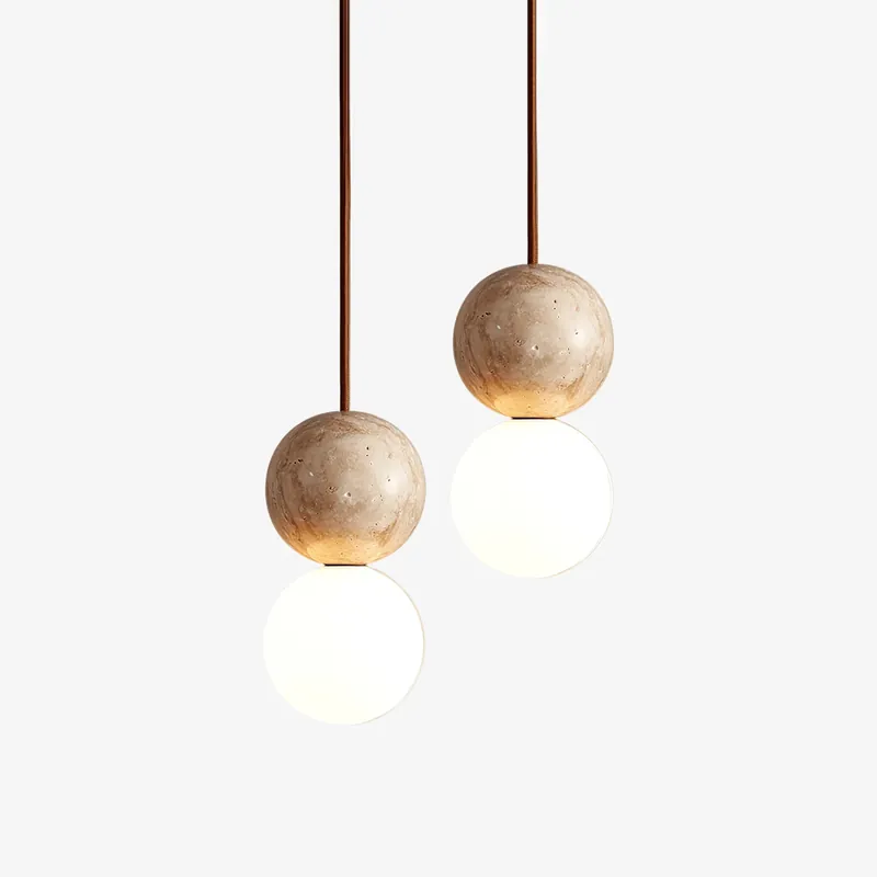 Meistverkauft Luna Travertine Pendant Light