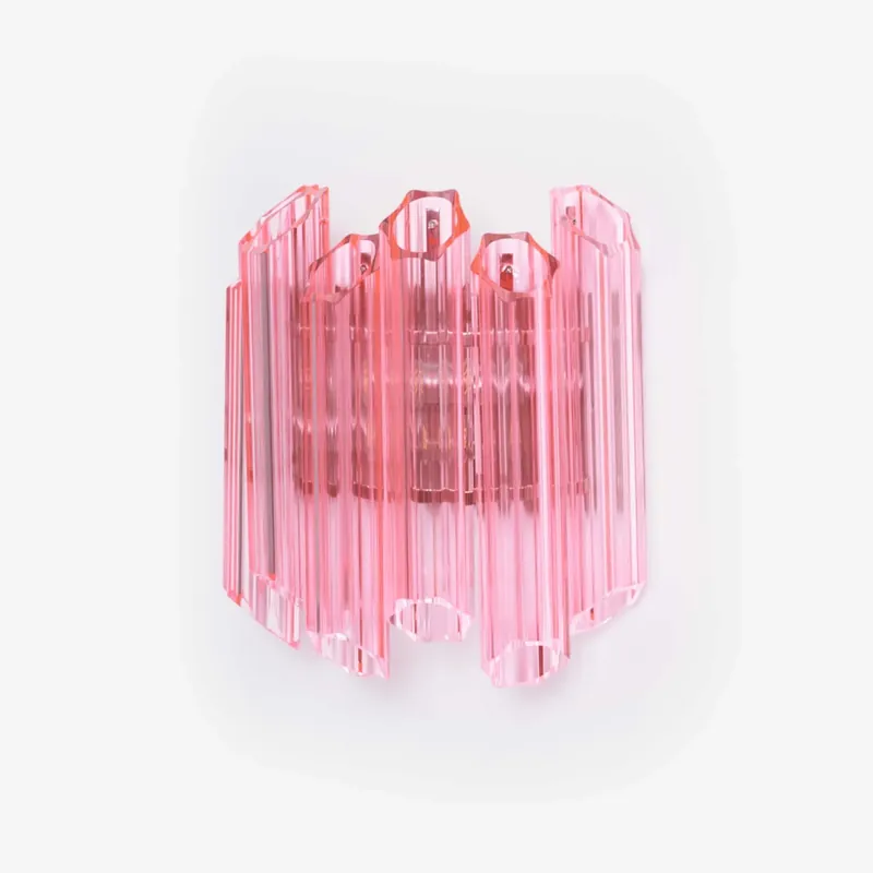 Aurora Wandleuchte Rosa Murano Glasröhre Preiswert