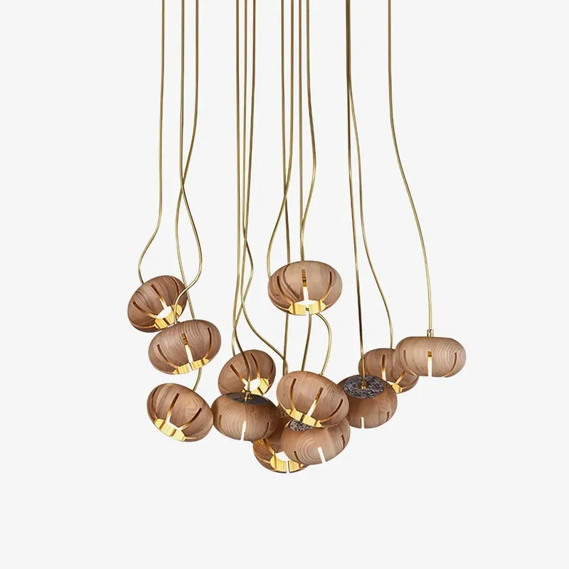 Zasorir Skulpturale Marmorcluster Pendelleuchte 5 heads Size L 70 cm x W 13 cm x H 95 cm Aktuell