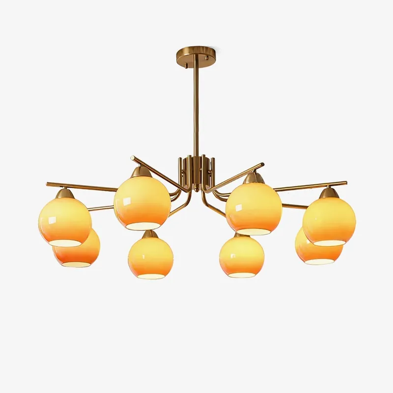 Lustra Kronleuchter Messing Karamell Globus Minimalist 3 Köpfe Durchmesser 60 cm x Höhe 60 cm Ausverkauf