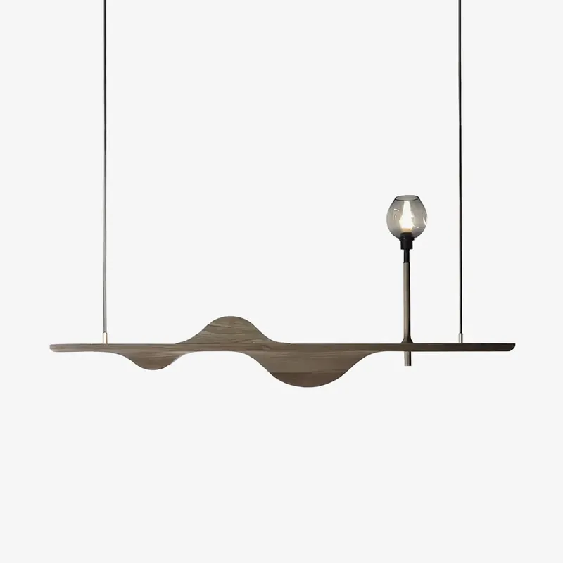Expressversand Cushais Wave Holz Pendelleuchte
