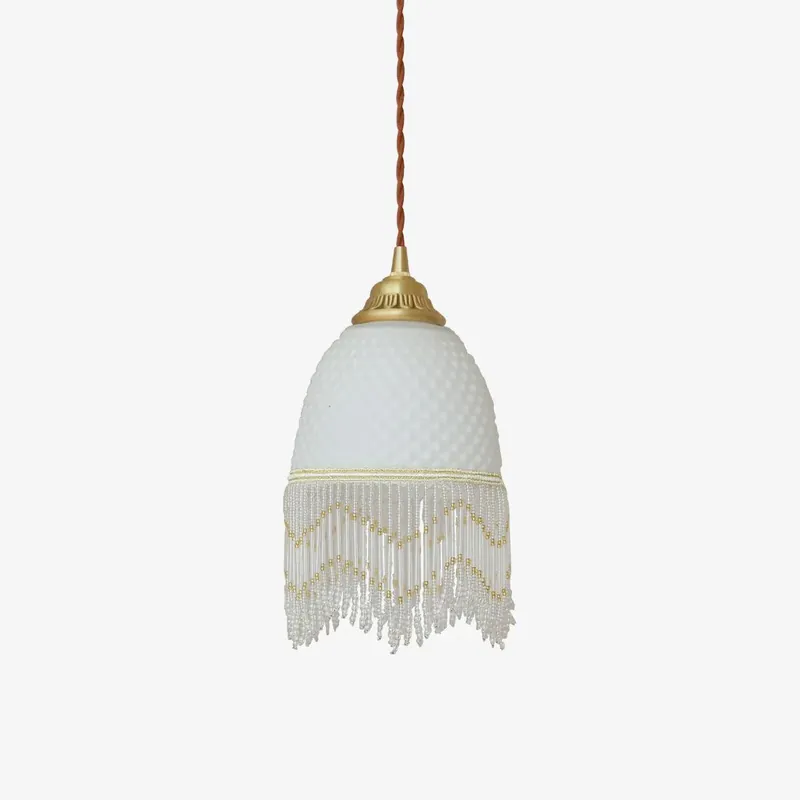 Sonderangebot Mesh Quasten-Pendelleuchte aus Glas
