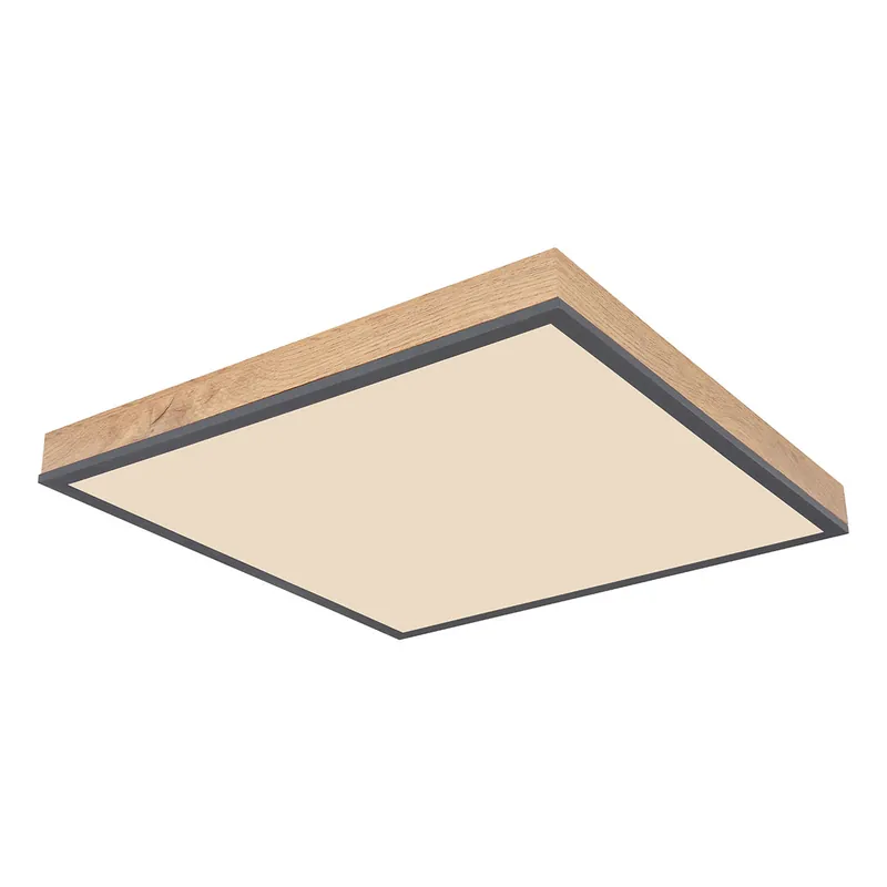 Top-Seller Quadratische ländliche graue Deckenlampe Globo Doro