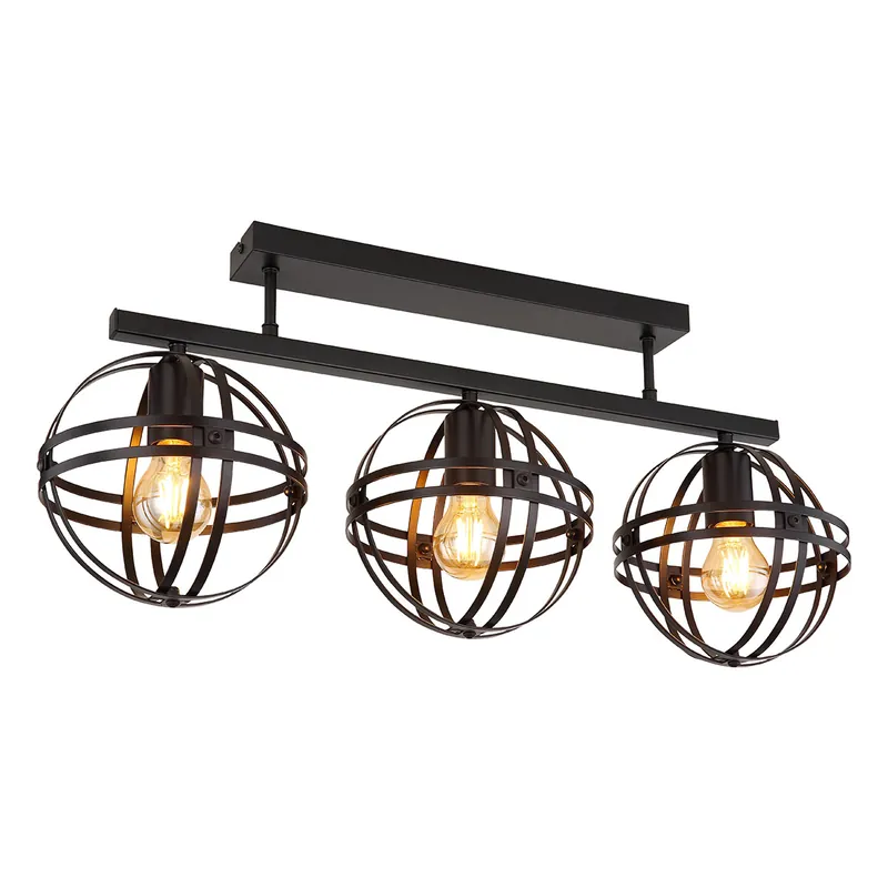 Retro schwarze Metall-Deckenlampe Globo Tamara Neue Ware
