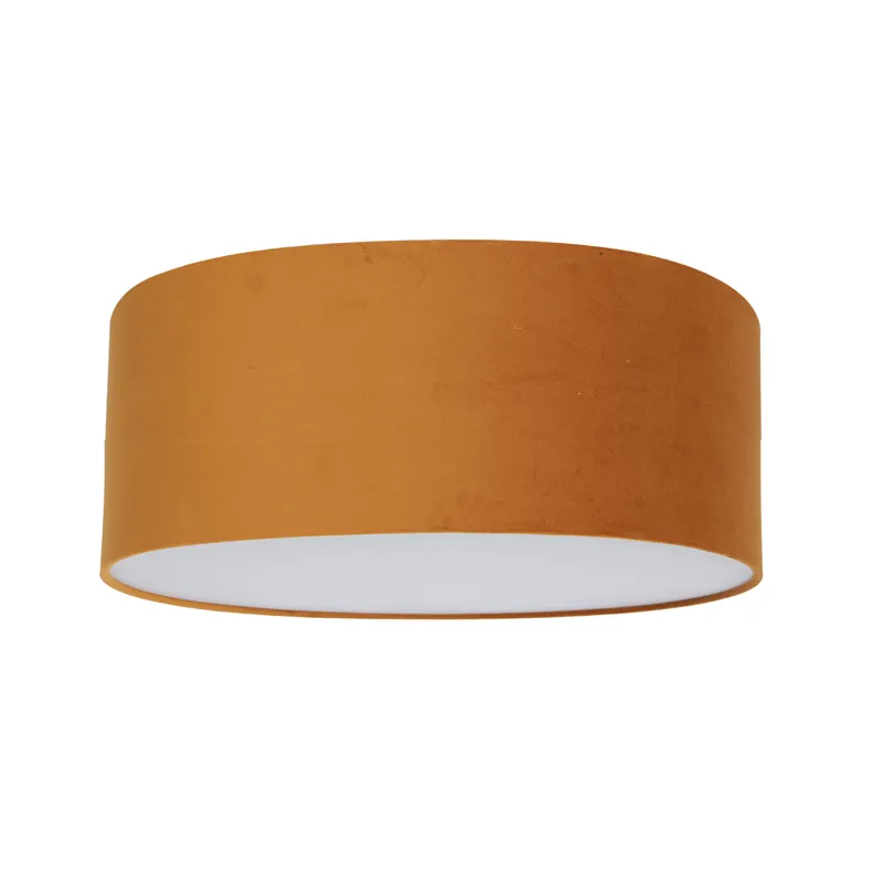 Saisonangebot Ocker gelbe Stoff Deckenlampe Steinhauer Prestige Chic
