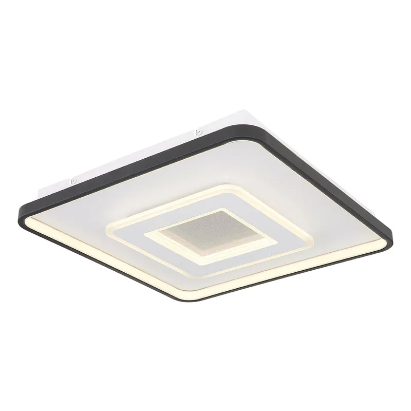 Hightech Deckenlampe grau quadratisch Globo Brienna Super-Preis