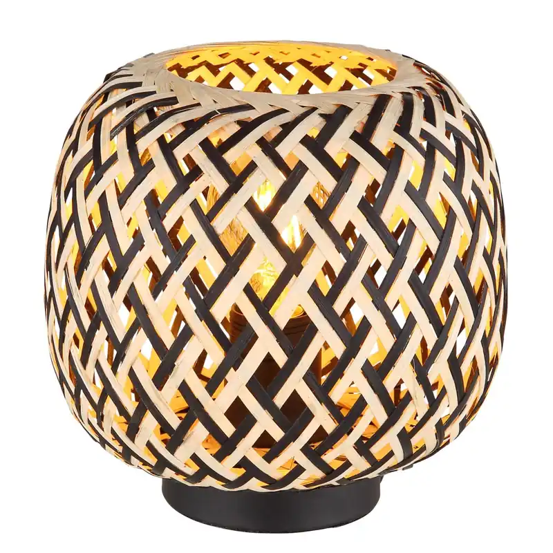 Must-Have Bambus- und Metall-Tischlampe für eine einzigartige Atmosphäre Colly