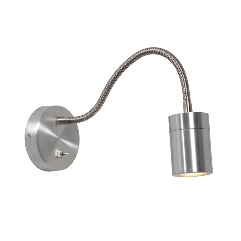 Moderne biegsame stählerne Wandlampe Mexlite Upround Direktkauf