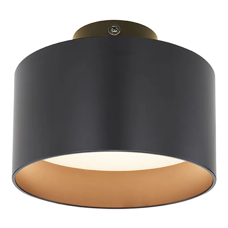 Markenware Moderne schwarze Aluminium-Deckenleuchte Globo Jenny