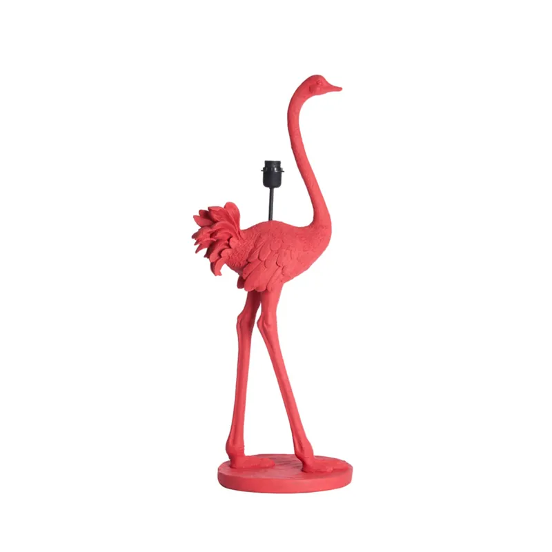 Knallerangebot Rosa Straußen-Stehleuchte Light & Living Ostrich