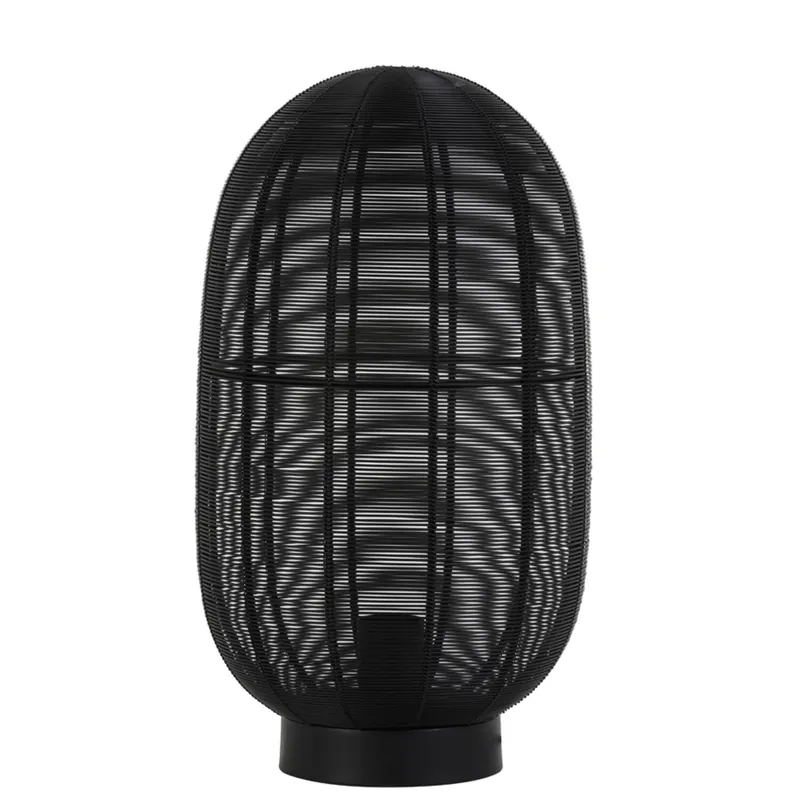 Schwarze Drahtlampe in Ovalform Light & Living Ophra Sonderangebot