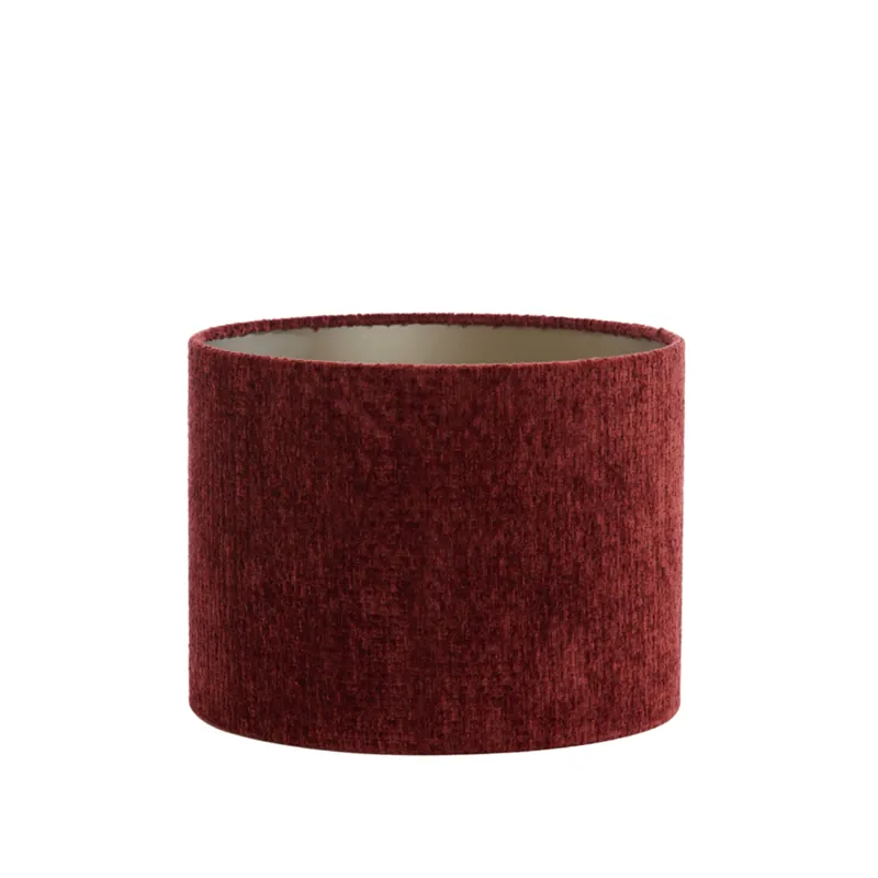 Begrenztes Angebot Zylindrischer Lampenschirm in Rot Light & Living Ruby