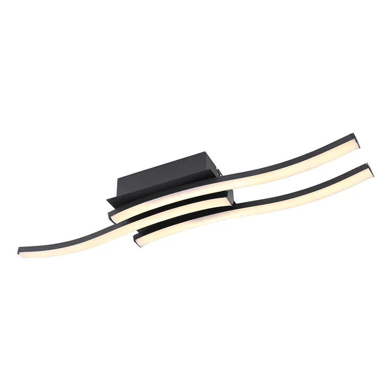 Top-Preis Design Deckenlampe Schwarz Wellig Globo Kasimir