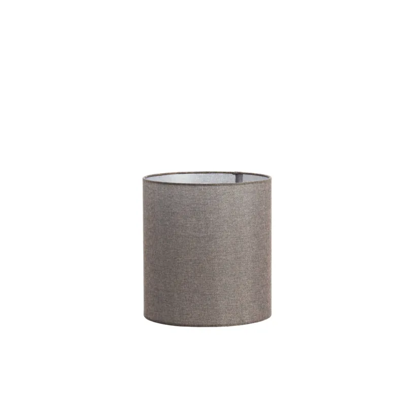 Sofort Bestellen Schlanker Zylinderschirm dunkelbraun Leinen elegant und schmal Light & Living Branfo