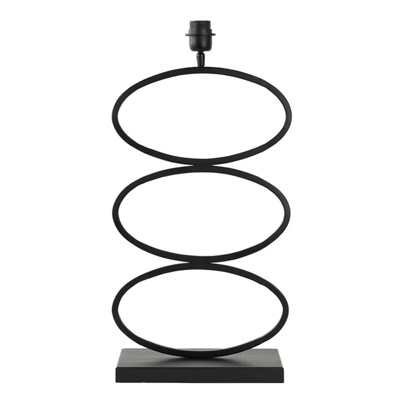 Schwarzer Lampenfuß oval modern Light & Living Stelius Letzte Chance