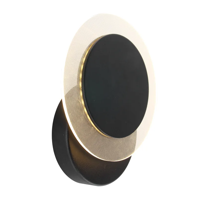 Moderne schwarze Metall-Kunststoff-Wandlampe Steinhauer Lido Wochenendangebot