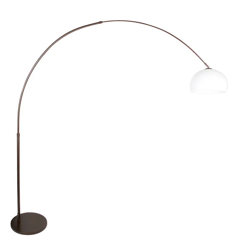 Jetzt Kaufen Bogenlampe mit weißem Schirm Steinhauer Sparkled Light