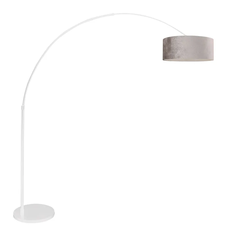Saisonangebot Stehende Bogenlampe mit grauem Schirm Steinhauer Sparkled Light