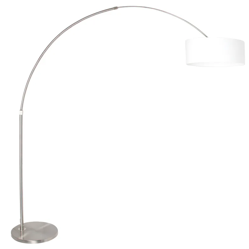 Highlight Moderne stahlgraue Metall-Stehlampe Steinhauer Sparkled Light
