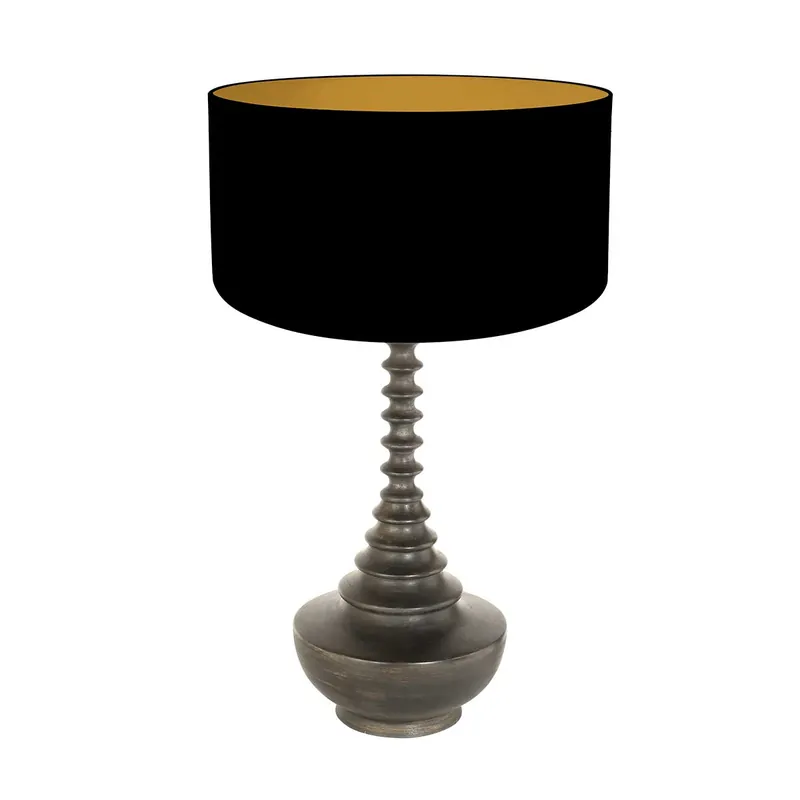 Expressversand Kreisförmige klassische Tischlampe Anne Light & Home Bois