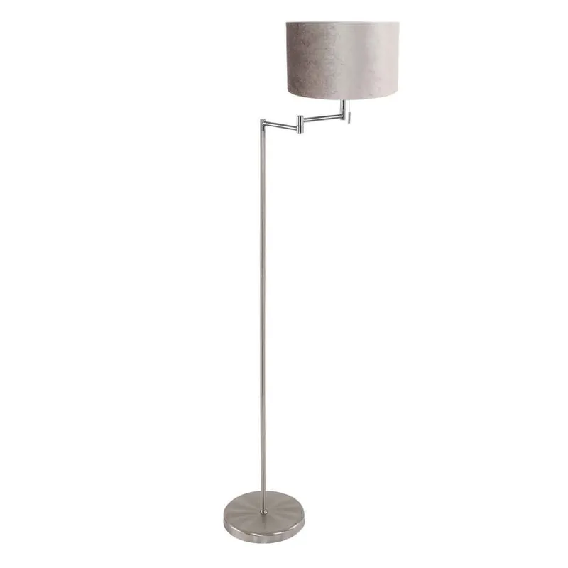 Stählerne Stehlampe mit grauem Schirm Mexlite Bella Rabatt